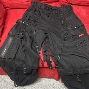 Tripp NYC Black Pants with Chain Accents